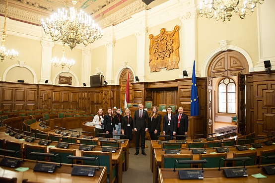 Edvards Smiltēns tiekas ar Banku augstskolas pirmā kursa studentiem