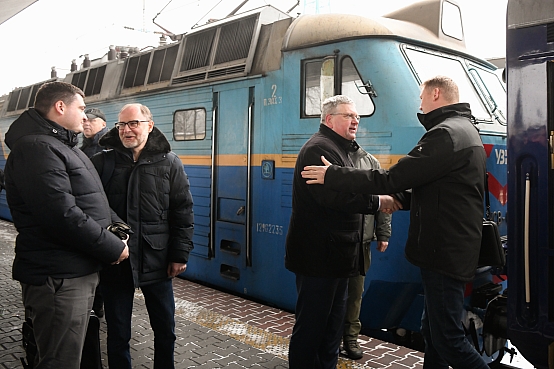 Edvarda Smiltēna vizīte Ukrainā