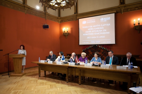 Konference „Vesels un aktīvs Latvijā mūža garumā. Esošā situācija un nākotnes izaicinājumi.”