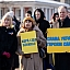 Ukrainas atbalsta mītiņš pie Brīvības pieminekļa