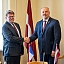 Raimonds Bergmanis tiekas ar Francijas vēstnieku