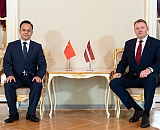 Edvards Smiltēns tiekas ar Ķīnas vēstnieku
