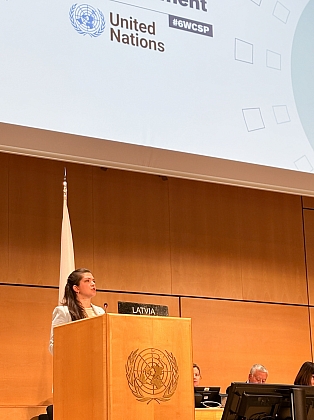 A. Ņenaševa piedalās parlamentu spīkeru konferencē Ženēvā