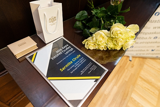 Zanda Kalniņa-Lukaševica tiekas ar Eiropas Kustības Latvijā valdi un Gada Eiropas cilvēku Latvijā