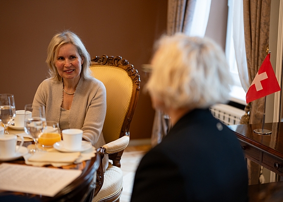 Daiga Mieriņa tiekas ar Šveices vēstnieci