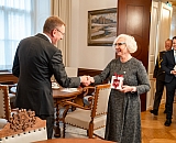 Daiga Mieriņa tiekas ar Valsts prezidentu Edgaru Rinkēviču