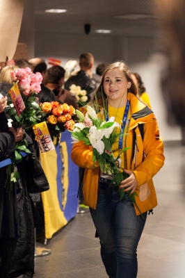 Latvijas Olimpiskās komandas sagaidīšana lidostā "Rīga"